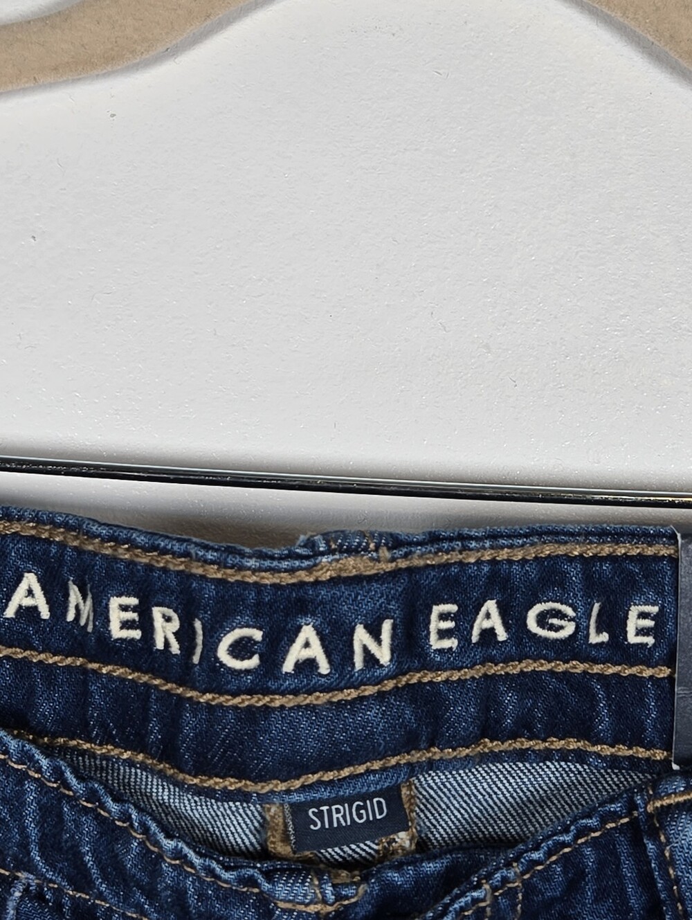 NEW American Eagle Dreamy Drape Ultra Wide Leg Denim Jeans Strigid Size 4/27 - Picture 3 of 14
